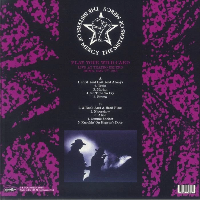 The SISTERS OF MERCY Play Your Wild Card orange & black splattered vinyl LP ltd - Image 2 of 3