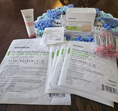 McKesson Hydrocellular Foam Dressing Silicone Adhesive Lot See Discription 