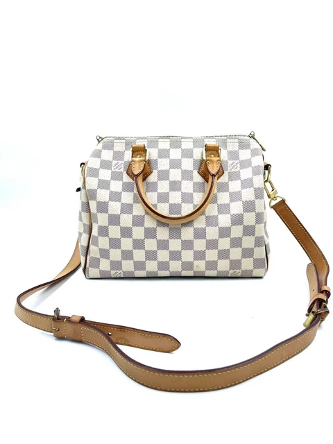 10.17 05 Louis Vuitton Speedy 25 Damier Azur Hand Bag
