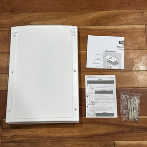 Plastic Large Dog Door for Exterior Door Strong  Magnetic Flaps HD Telescoping