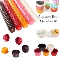 1000 pezzi 2,5x2 cm mini fodere per cupcake tazze da forno astucci di carta