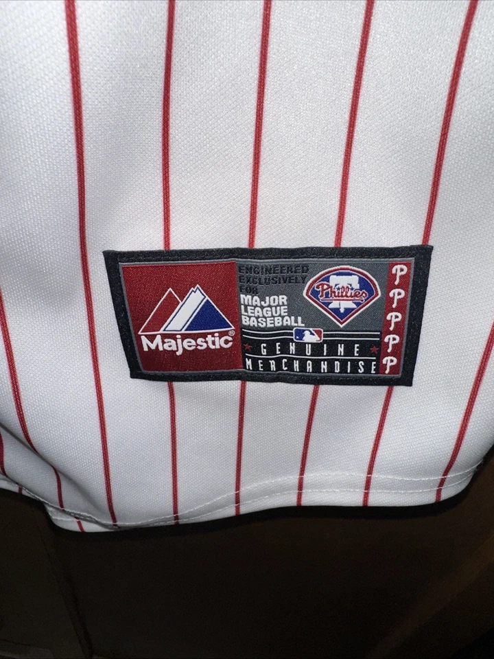 Camiseta deportiva Y2K Majestic MLB Philadelphia Phillies Roy Oswalt talla mediana NUEVA Foto 4 de 4