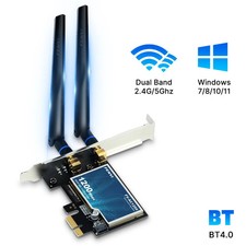 WiFi 5 PCI-E Wireless Adapter Bluetooth 4.0 for Intel 802.11ac Network Card