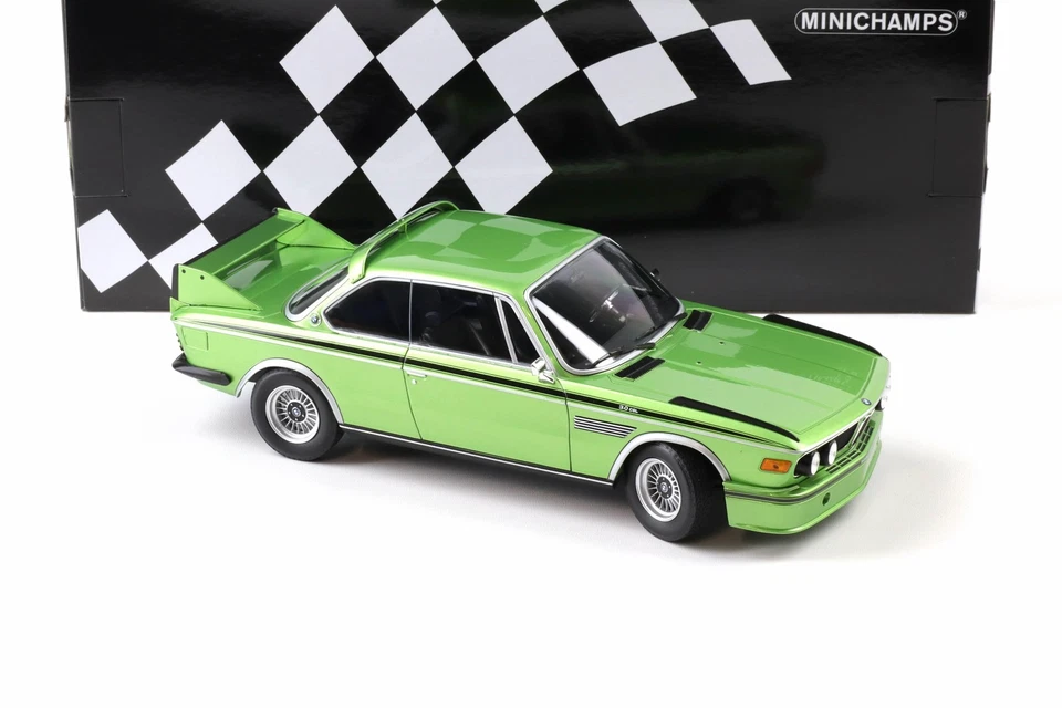 1:18 Minichamps BMW 3.0 Csl Coupè E9 Verde Metallizzato 1973 - Immagine 2 di 4