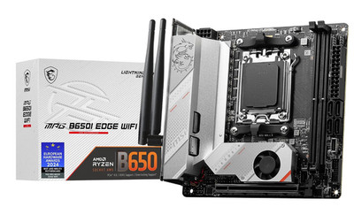 MSI MPG B650I Edge WiFi Mainboard AM5 Ryzen 9000/8000/7000 - DDR5, Wi-Fi 6E