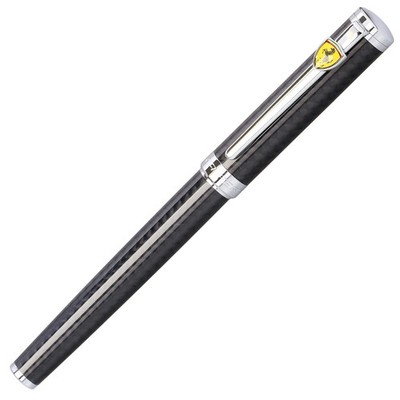 Sheaffer Ferrari Intensity Rollerball Pen Carbon Fiber Chrome Plate Trim