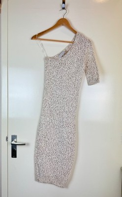 STELLA MCCARTNEY Knot Sequins One Shoulder Midi Dress Gown Sparkling CoVTG IT40 