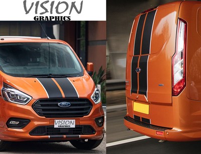 Für Ford Transit Custom Van vorne und hinten Pin Streifen Racing Aufkleber Grafik