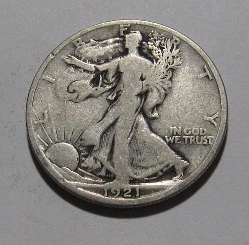 Photo of a 1921-D Walking Liberty Half Dollar from an eBay listing that sold on Jul 18, 2026