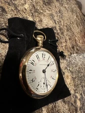 Seth Thomas 14k Gold Filled Maiden Lane Grade 25 Jewel Pocket Watch NOT RUNNING