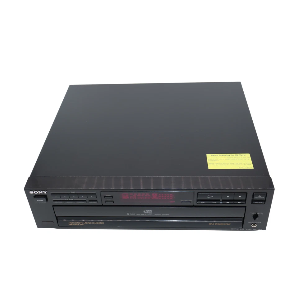 Cambiador reproductor de CD Sony CDP-C215 5 discos con control remoto | Probado y funcionando Foto 3 de 4