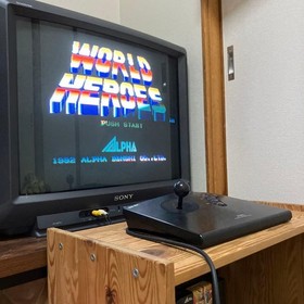 World Heroes Neo Geo AES Cartridge Japanese Version Used