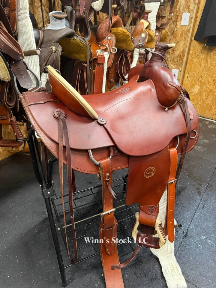 Sillín Colorado 16" - Rancho/cuerda Foto 4 de 4