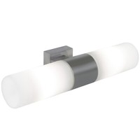 Nordlux | Tangens Double | Wandleuchte | GebüRsteter Stahl | IP44 | E14 | Weiß