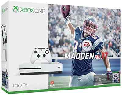 NEW Sealed Microsoft Xbox One S White 1TB Console Madden NFL 17