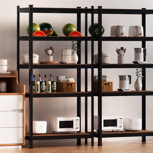 Heavy Duty Metal Muscle Rack Adjustable Steel Storage Garage Unit 5 Shelves Home - Picture 23 of 23