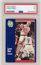 Larry Bird 1991 Fleer #8. PSA Graded EX 5