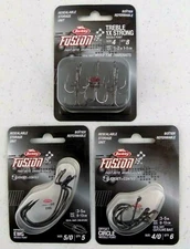 Lot Of 3 Packages~Assorted Berkley Fusion 19 Needle Point Fishing Hooks~Fast Set