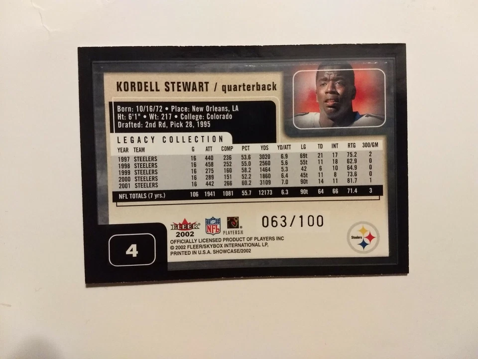 2002 Fleer Showcase Legacy - choose from list - Serial #'d /100 - Image 2 of 2