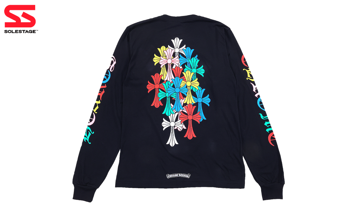 Chrome Hearts Multi Color Cross Long Sleeve Tee Black (CHHE Chrome Hearts Multi Color Cross Long Sleeve Tee Black (CHHE
