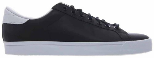 MENS ADIDAS ROD LAVER LUX Sneakers Shoes Black Leather Sz US 