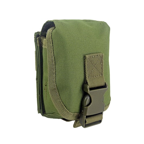 Bolsa táctica de granadas de fragmentación simple/doble Molle Frag estuche portador de granadas caza - Imagen 7 de 20
