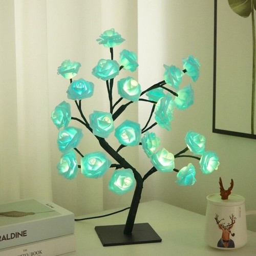 Creative Rose Tree Lights Elegant Artificial Flower Night Light Party Supplies - Picture 5 of 25