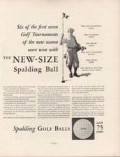 1931 SPALDING SPORT MEN GOLF BALL KRO-FLITE TOURNAMENT CHAMP ATHLETE AD 9212