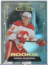 2021-22 Stature Adam Ruzicka RC #192 Flames Base Photo Variation SN# /99