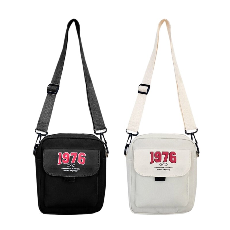 Nylon Crossbody Bag for Travel Leisure Unisex Shoulder Bag-image