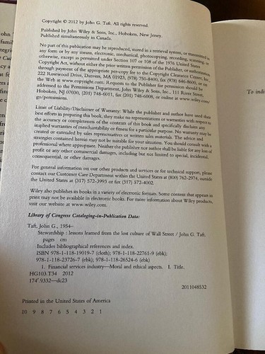Stewardship: Lessons Learned Lost Culture of Wall Street BY JOHN TAFT SIGNED - Picture 3 of 3