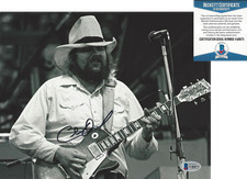 CHARLIE DANIELS BAND SIGNED 8x10 PHOTO 4 SOUTHERN ROCK PROOF BECKETT COA BAS