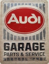 Blechschild 40 x 30 cm Audi Garge