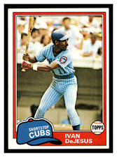 1981 Topps  #54 Ivan DeJesus