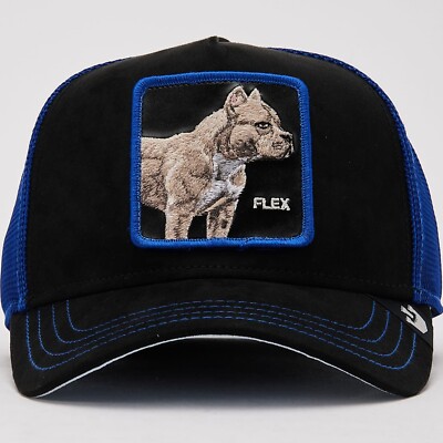 Goorin Animal Trucker Baseball Snapback Hat Cap Pitbull Flex On Ya