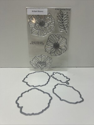 My Favorite Things Cling Stamp and Dies “Brilliant Blooms” | eBay