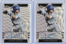 2019 Leaf Metal Draft KEONI CAVACO Silver Wave Prismatic Auto RC /30 Twins
