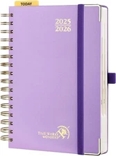 POPRUN Academic Daily Planner 2025-2026 One Page A Day - [5.75" x 8.5"- Spiral H