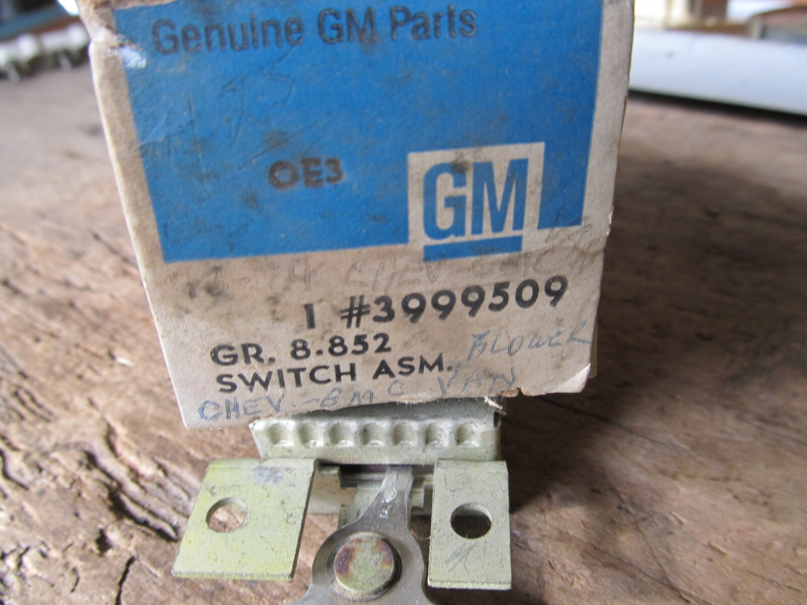 NOS AC Air Conditioner Blower Switch GMC VanDura Chevy Van 1971 1972