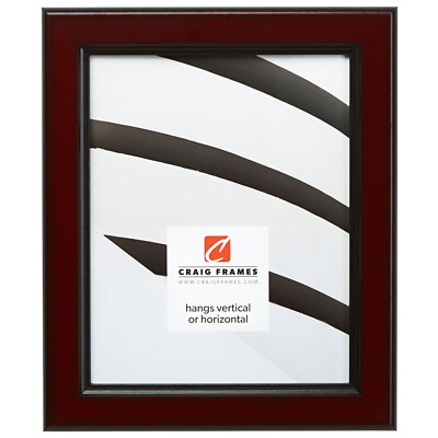 Craig Frames Mossehaus, 1.375'' Wide Mahogany Red Traditional Picture Frame