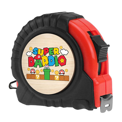 Measuring Tape Gift for Dad, Step Dad, Bonus Dad, Husband - Super Daddio - Fathe