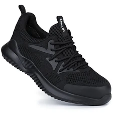 Steel Toe Shoes for Men Women Lightweight Breathable Comfortable Work Sneakers