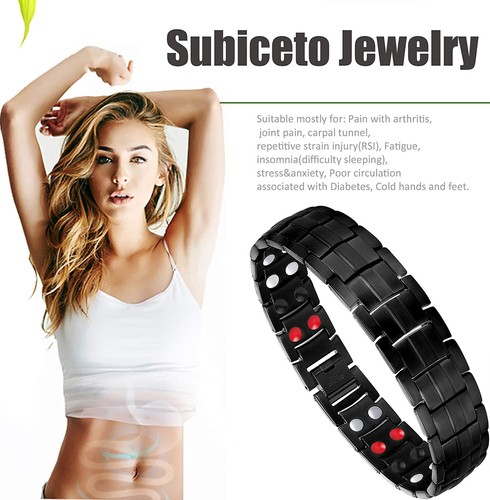 4 in 1 Magnet Bracelet Jewelry Designer Charm Sleep Aid Magnetic Therapy Jewelry - Picture 3 of 8