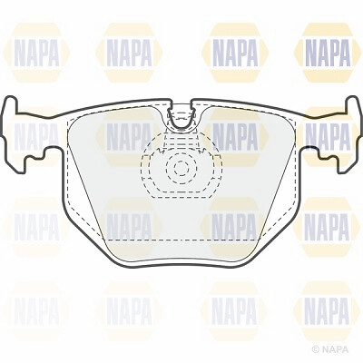 Brake Pads Set fits BMW X5 E53 4.6 Rear 01 to 03 NAPA 34211163326 34211164582