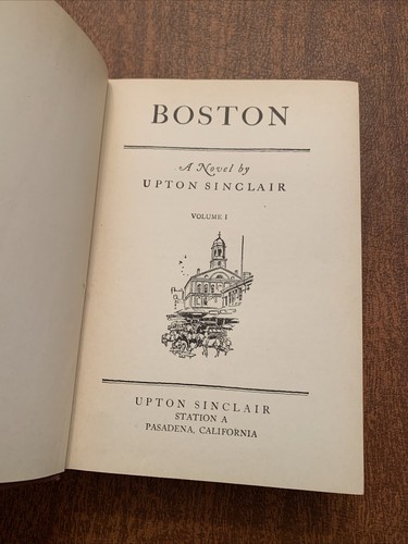 Boston UPTON SINCLAIR 1928 1st & 2nd Printings Before Publication VERY GOOD!! - Picture 2 of 13