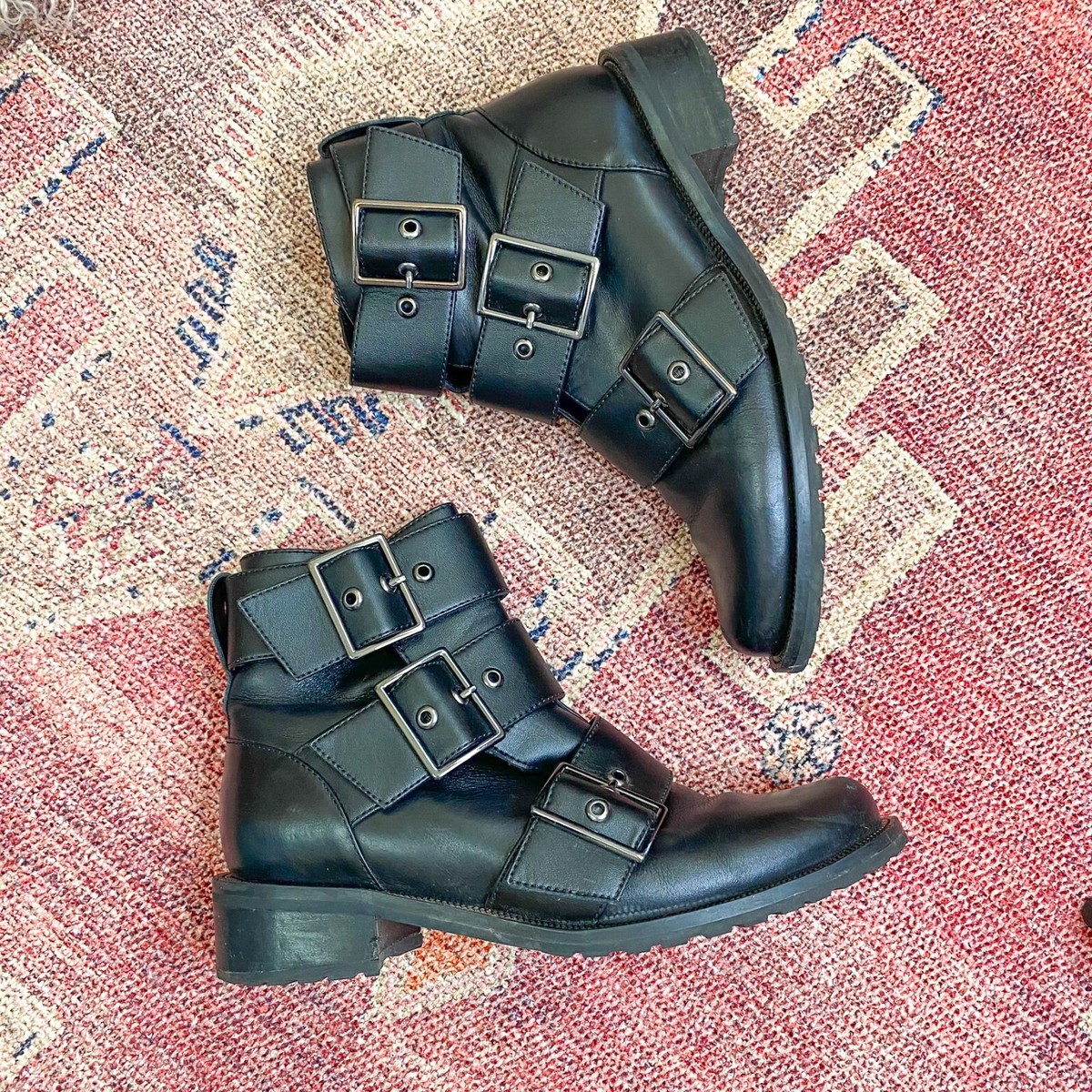 Blondo Charlie Waterproof Triple Buckle Moto Bootie Size