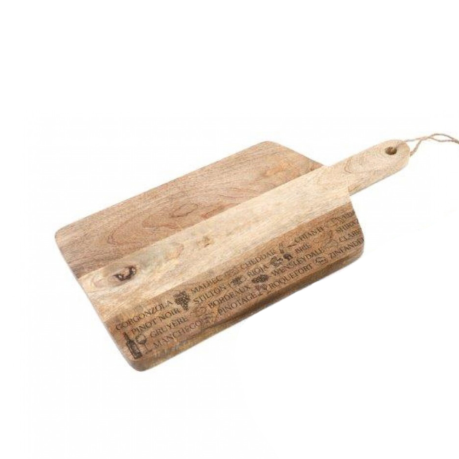 Chopping Board Wooden Letter Etched Cutting Serving Food Preparation Kitchen