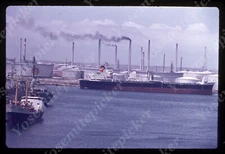 sl67 Original slide 1970's  Huge cargo ship / Shell tank 568e