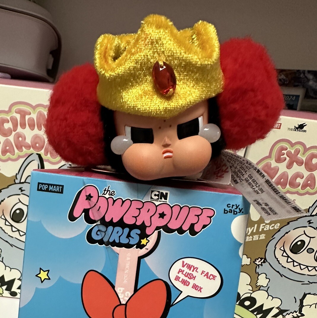 Pop Mart Crybaby x Powerpuffgirls Vinyl Plush Keychain Secret