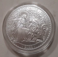 2022 St. Helena - 1 oz .999 Fine Silver - Una and the Lion